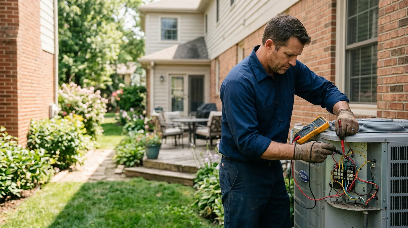 HVAC technician working near Wisconsin Dells, WI